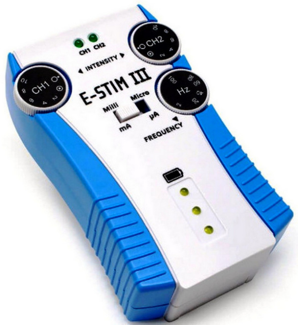 Portable TENS Machine Dual Channel Milli-Amp & Micro-Current Also Electro-Acupuncture New E Stim III